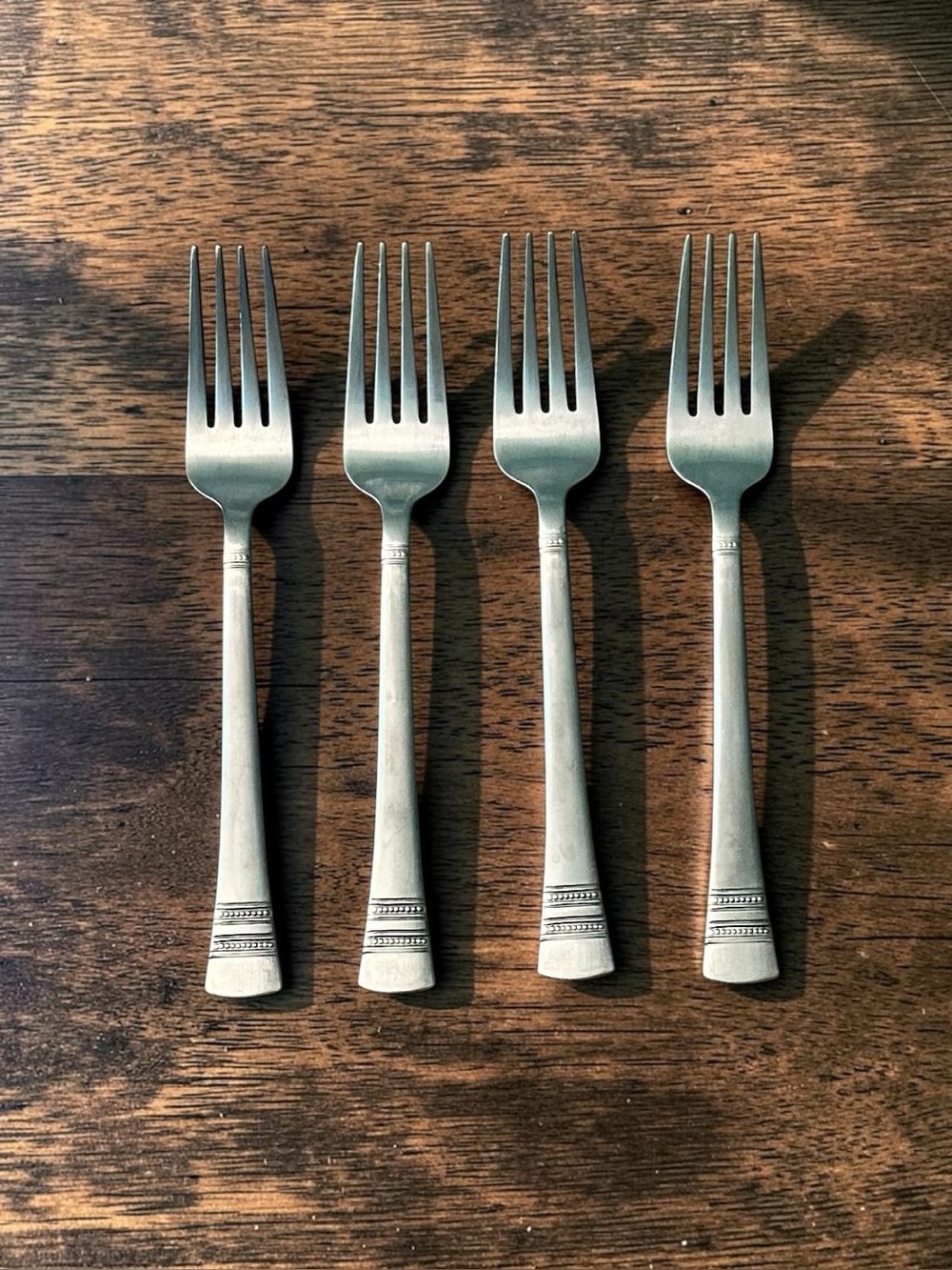 Pfaltzgraff Stainless 18/0 Kensington Sapphire Bay Salad Forks - Set of 4